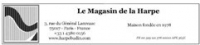 MAGASIN DE LA HARPE