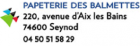 PAPETERIE DES BALMETTES
